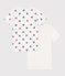 Lot de 2 tee-shirts enfant en coton manches courtes cœurs variante 1