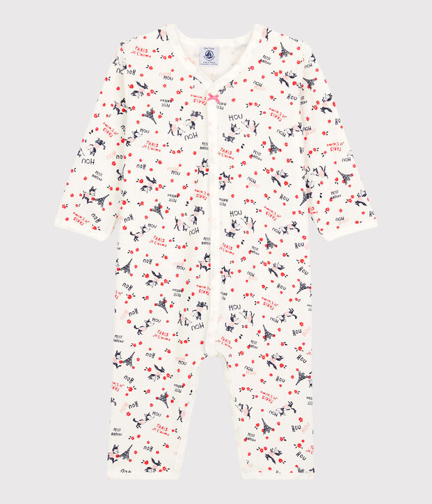 Dors-bien b&eacute;b&eacute; Paris en coton biologique blanc/multicouleur