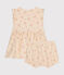 Robe et bloomer en jersey léger bébé blanc AVALANCHE/ MULTICO
