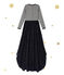 Robe fille manches longues effet 2 en 1 Petit bateau x Marie-Agnès Gillot bleu SMOKING/beige COQUILLE