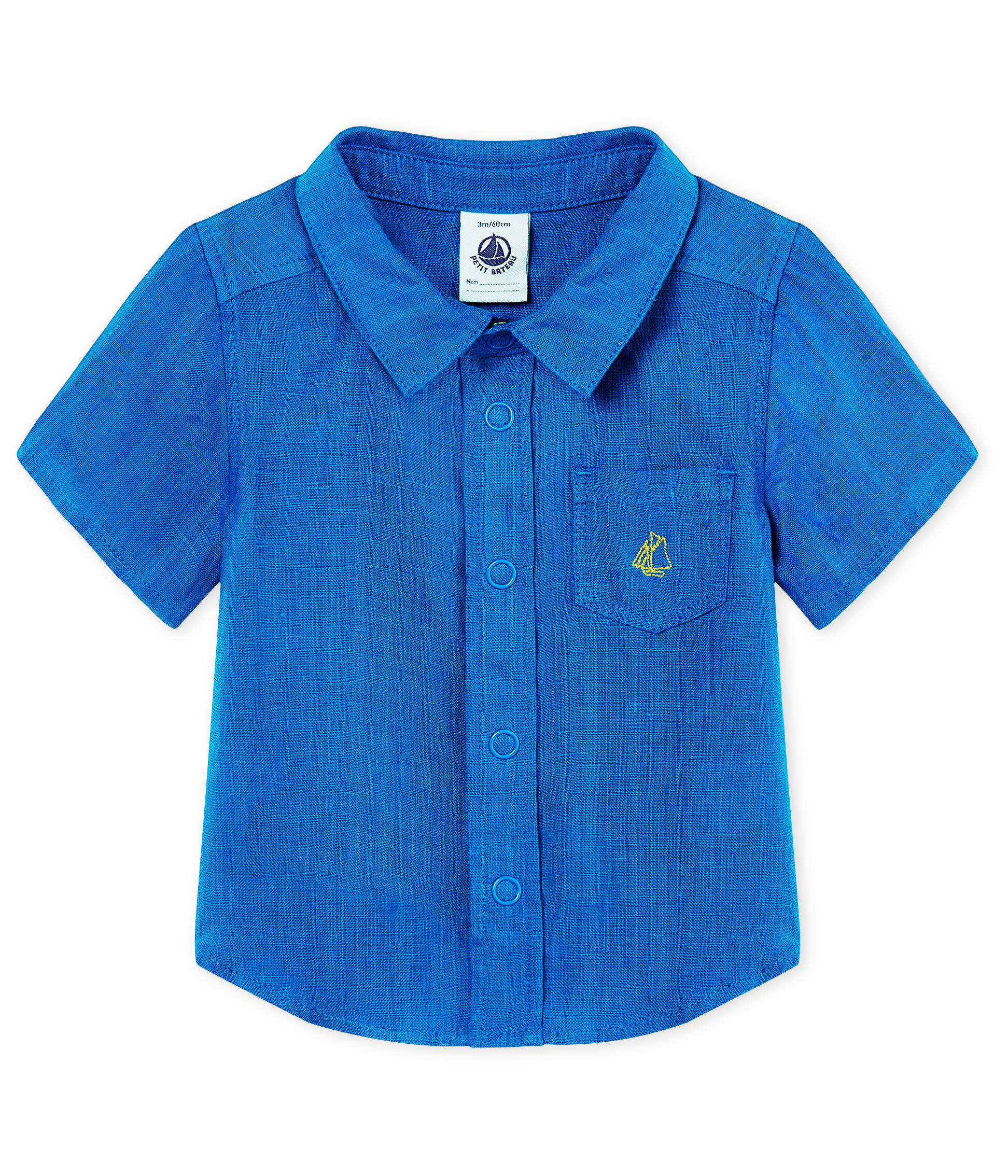 Chemise manches courtes bébé garçon en lin RIYADH Petit Bateau