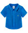 Chemise manches courtes bébé garçon en lin bleu RIYADH