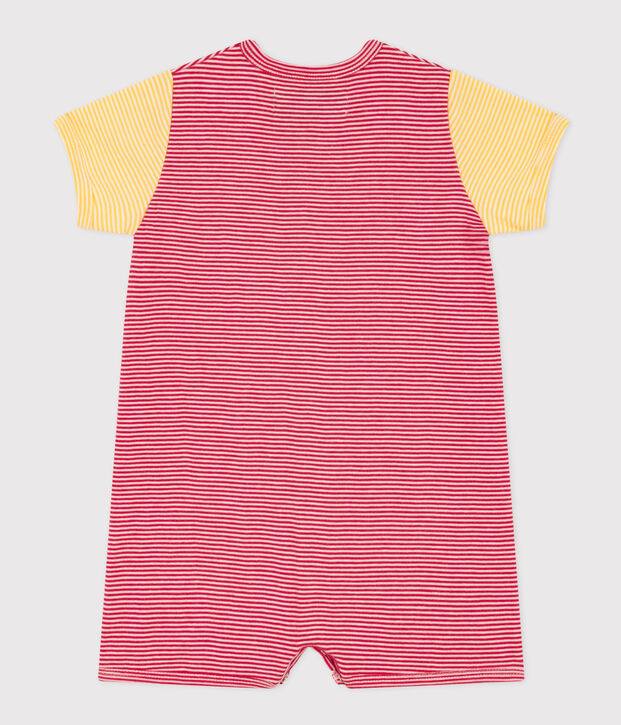 Combicourt Petit Bateau X Snoopy b&eacute;b&eacute; en coton rouge/blanc