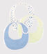 Lot de 3 bavoirs bébé en coton biologique
