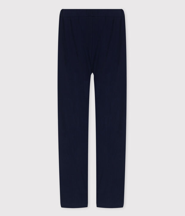 Cale&ccedil;on homewear en coton Femme bleu marine