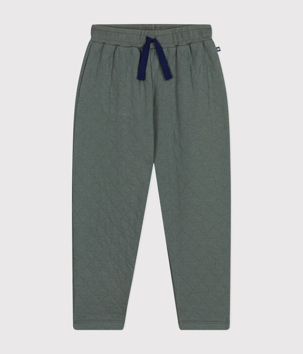 Pantalon en tubique matelass&eacute; enfant gar&ccedil;on kaki
