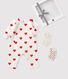 Coffret cadeau naissance cœur