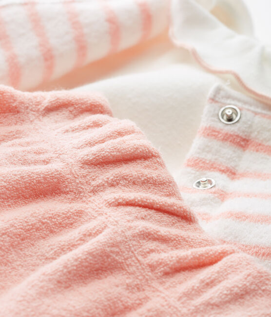 Ensemble 3 Pieces Bebe Fille Marshmallow Rosako Petit Bateau Ensemble 3 Pieces Bebe Fille Marshmallow Rosako Petit Bateau