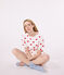Pyjacourt cœur en coton femme blanc MARSHMALLOW/rouge TERKUIT