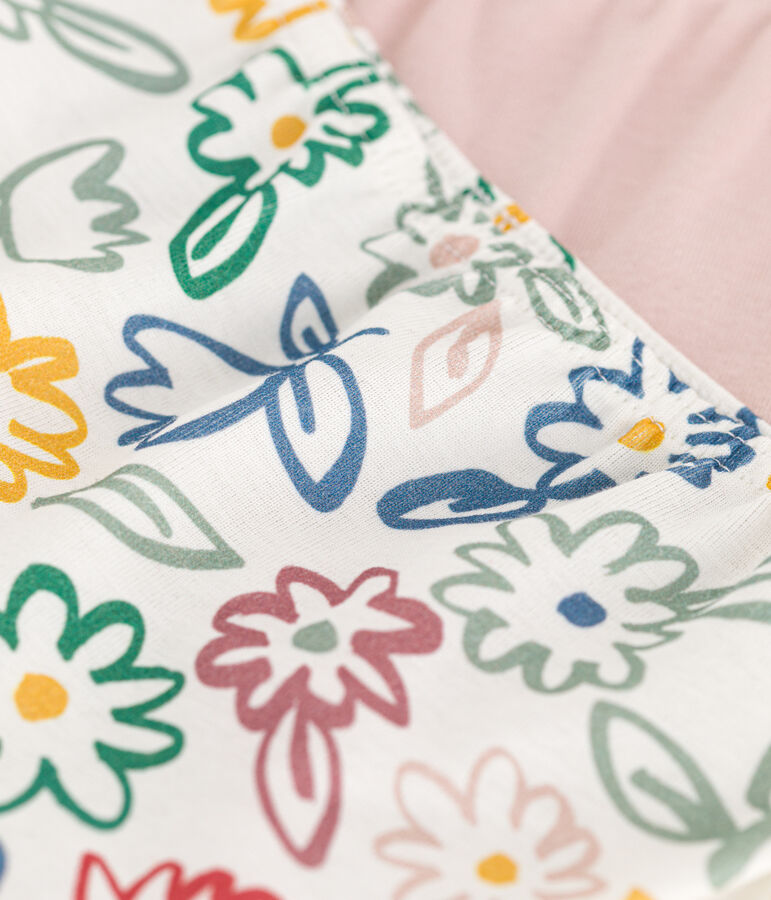 Lot de 2 shorties fleur en coton enfant variante 1