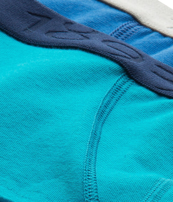 Lot de 2 boxers garçon uni en jersey stretch lot .