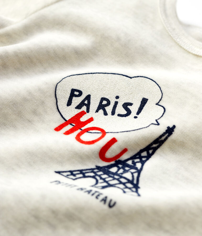 Dors-bien b&eacute;b&eacute; uni beige en velours beige MONTELIMAR CHINE