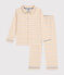 Pyjama en coton imprimé à carreaux enfant blanc AVALANCHE/ MULTICO