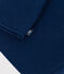 Cardigan bébé tricot point mousse en coton bleu MEDIEVAL