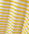 Robe femme manches 3/4 à rayures blanc MARSHMALLOW/jaune SHINE
