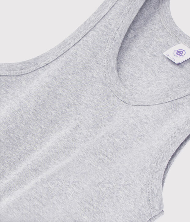 D&eacute;bardeur iconique en coton Femme gris