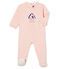 Dors bien bébé fille en bouclette éponge grattée extra chaude rose MINOIS