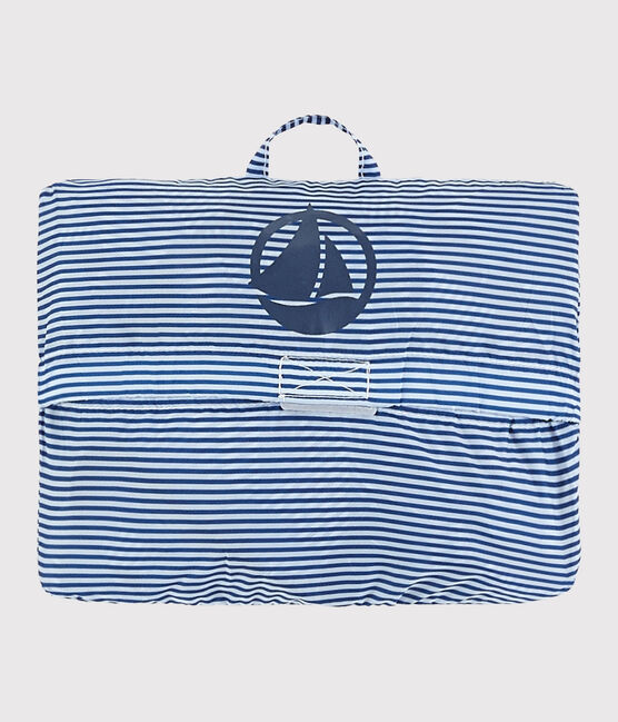 Coupe vent en polyester recyclé enfant fille - garçon bleu SURF/blanc MARSHMALLOW