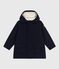 Parka enfant mi-longue unie bleu SMOKING