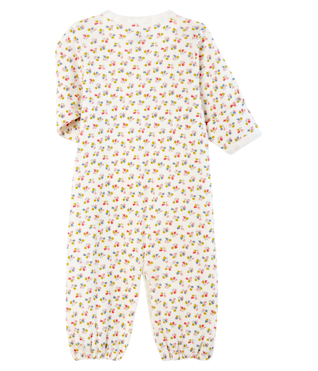 Combisac b&eacute;b&eacute; en c&ocirc;te blanc/multicouleur