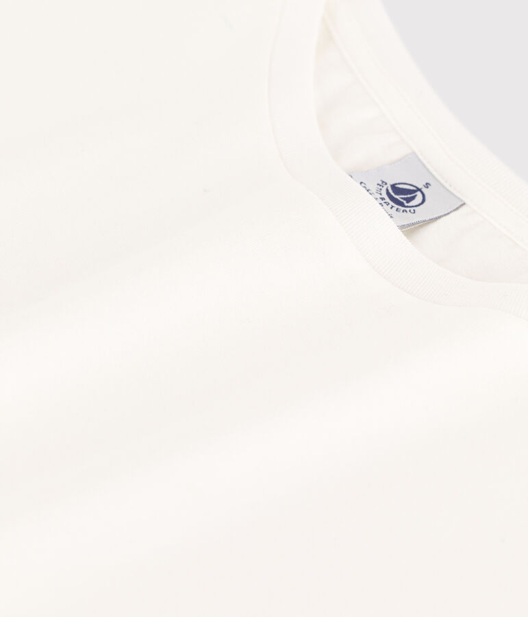 Tee-shirt LE BOXY en coton Femme blanc MARSHMALLOW