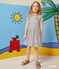 Robe Monsieur Madame en coton enfant fille blanc MARSHMALLOW/bleu SMOKING