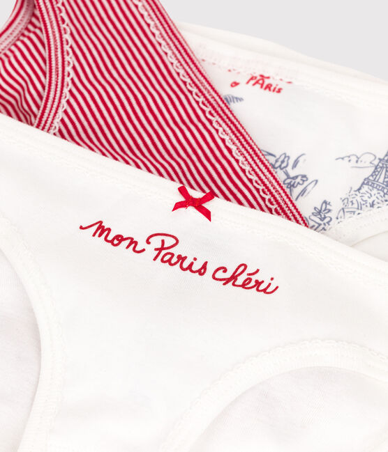 Lot de 3 culottes petite fille en coton variante 1