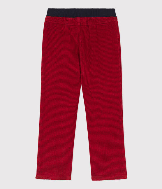 Pantalon regular en velours côtelé enfant garçon STOP