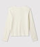 Cardigan en coton/lin uni Femme blanc MARSHMALLOW