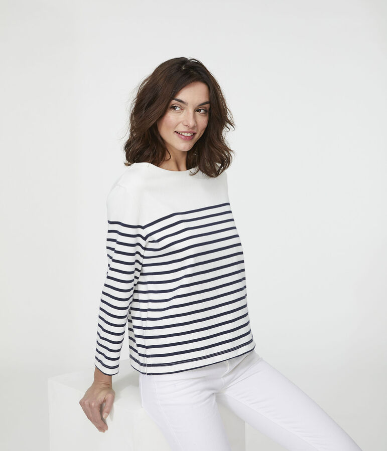 Marini&egrave;re iconique femme blanc/bleu