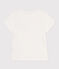 Tee-shirt en jersey léger enfant fille blanc MARSHMALLOW