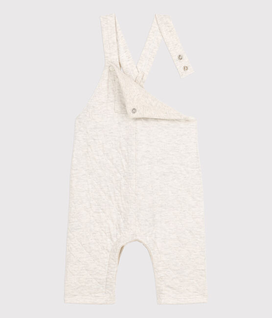 Salopette longue bébé en tubique matelassé beige MONTELIMAR CHINE