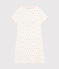 Chemise de nuit petite fille en côte blanc MARSHMALLOW/blanc MULTICO