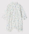 Combinaison bébé fille en tissu couche blanc MARSHMALLOW/blanc MULTICO