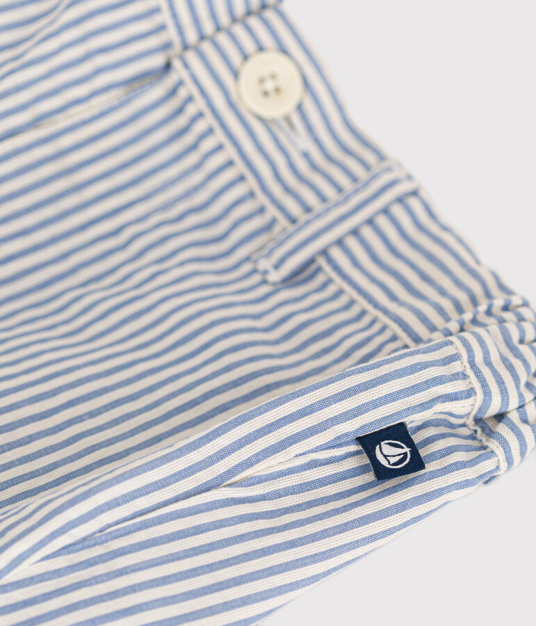 Short en seersucker b&eacute;b&eacute; GAULOISE/ MARSHMALLOW