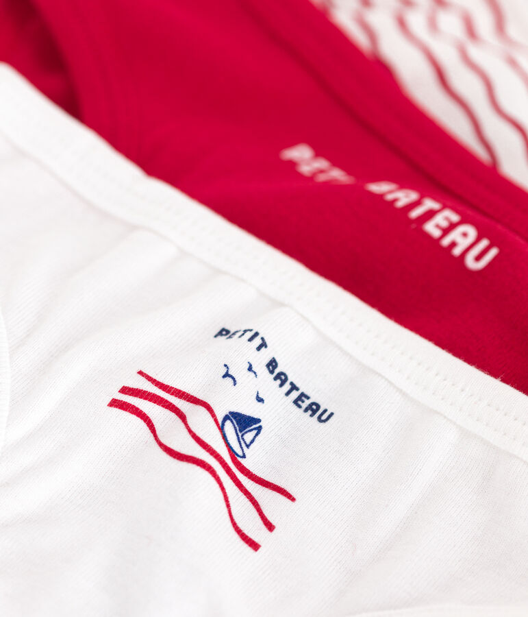 Lot de 3 culottes en coton enfant multicouleur