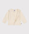 Cardigan à collerette en tricot contenant de la laine écru AVALANCHE
