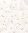 Body croisé manches longues en coton bébé blanc MARSHMALLOW/ SALINE