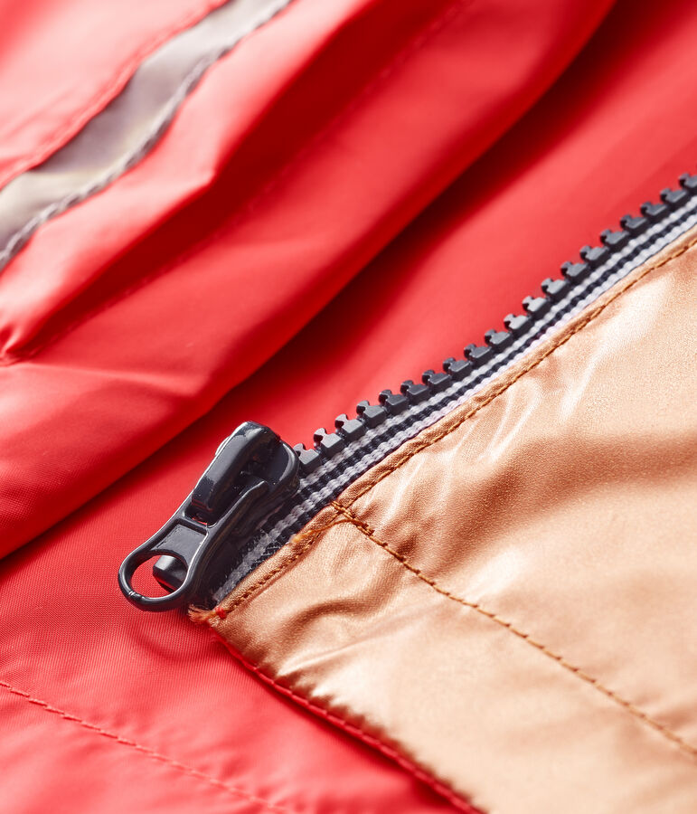 Coupe-vent reversible b&eacute;b&eacute; fille rose/bleu