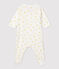 Dors-bien bébé en coton biologique blanc MARSHMALLOW/ ORGE
