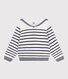Pull marin enfant en coton à rayures