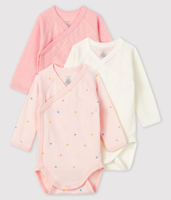 Lot de 3 bodies naissance manches longues bébé variante 2
