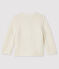 Cardigan bébé laine et coton blanc MARSHMALLOW