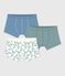 Lot de boxers enfant en coton ceinture colletée Tour Eiffel variante 1
