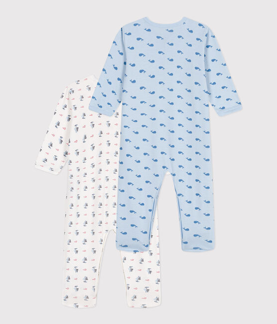 Lot de 2 pyjamas bébé en coton imprimé variante 1