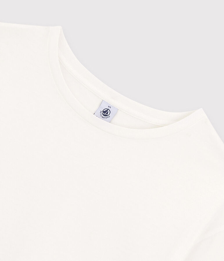 Tee-shirt LE BOXY en coton Femme blanc MARSHMALLOW