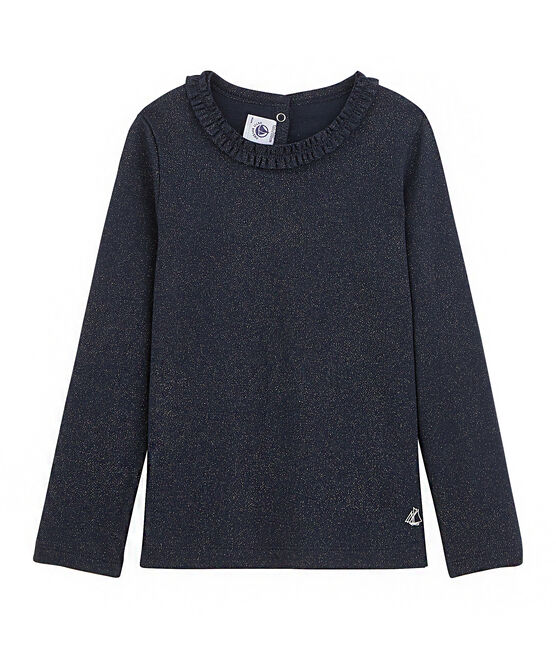 Tee-shirt Manches longues mileraies bleu SMOKING/jaune OR