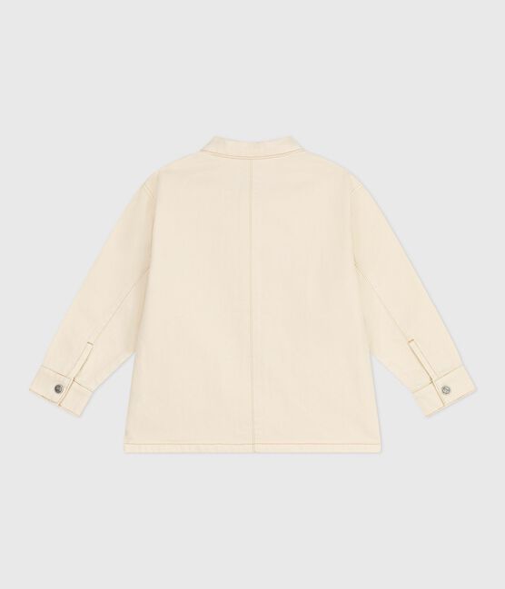 Veste en jean enfant uni écru MILK