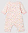 Combinaison longue bébé en côte blanc MARSHMALLOW/blanc MULTICO