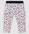 Pantalon b&eacute;b&eacute; gar&ccedil;on en tubique blanc/multicouleur